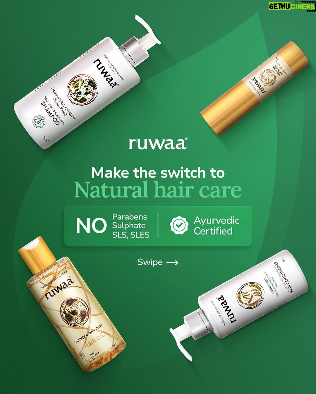 Vijay Sethupathi Instagram - Experience the magic of nature in every single bottle. Introducing our organic haircare essentials: from hair oil to mind-blowing shampoo, conditioner and game-changing serum. Perfect for all hair types, get ready to rock your haircare routine. Elevate your hair game today!
Purchase now at the most affordable price! @ruwaa.life