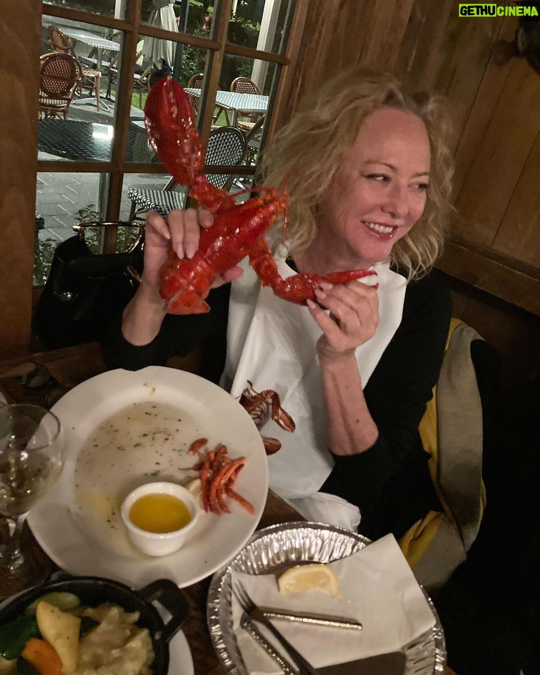 Virginia Madsen Instagram - Crustacean feast in Maine post rehearsal. #lobstah #levitttheatre