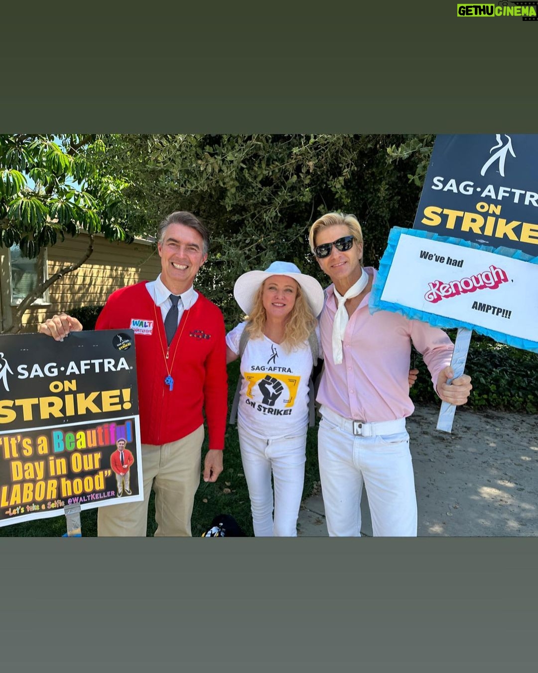 Virginia Madsen Instagram - Mr Rogers sez “Howdy labouror” and Ken has a nice role. #sagaftra #sagaftrastrong #Disney