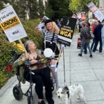 Virginia Madsen Instagram - #wga #wgawest #wgastrong #liztorres #nowords #actorwithoutwords #mimes #sagaftra