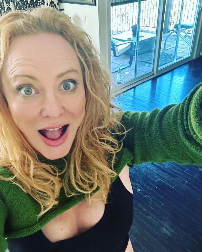 Virginia Madsen Instagram - Moth ate my sweater and I’m ok with it. Named #theshelly Moth is currently designing only for my personal closet. Bummer about my cashmere.