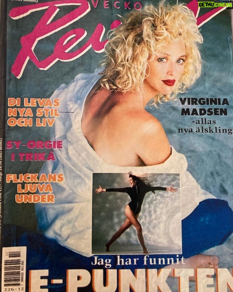 Virginia Madsen Instagram - Thank you to my fan Lars who sent this for me to keep. Never saw this back in 1988 so Its a nice surprise! #80’s #big80shair