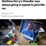 Virginia Trioli Instagram - Chandler Bing and girls like me … I’ve been so sad ever since the death of Matthew Perry, and it’s taken me a week to sort my thoughts. Here’s my Saturday column for @abcnews_au - let me know what you think. #friends #matthewperry #tv #linkinbio Melbourne, Victoria, Australia