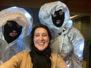 Virginia Trioli Instagram - Well, this happened.
@this.is.serious.mum #TISM in the studio with me for a safely pre-recorded interview.
What did we talk about? I have NFI and I was there.
Listen back at #linkinbio 
Mad. Fabulous. @abcinmelbourne #gregthestopsign #thisisseriousmum #TISM