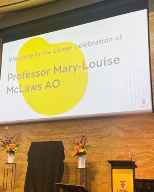 Virginia Trioli Instagram - Last night we celebrated the remarkable public service and great scholarship of this wonderful woman. Mary-Louise McLaws was the warm, wise voice of reason for so many I know for the last tough years and I was thrilled to officiate at the @unsw event. She tells me she is well for now, and just takes life one day at a time - as we all should. #remarkablewomen #strength #inspiringwomen #publichealth