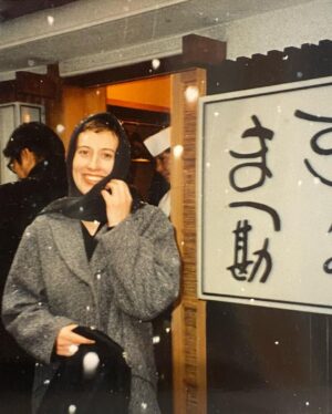 Virginia Trioli Instagram - In 1997, as the first snow flurries of winter dusted Tokyo, Russell and I stepped out of a tiny Juban sushi bar, having had some of the best sushi of our life.
I was determined to find it again, but all I had was this photo.
Swipe to see what happened next … #japan #backintokyo #familytravels #virginiatrioli #matsukanazabujuban