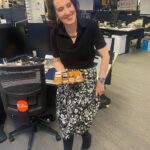 Virginia Trioli Instagram - A BIG birthday 😳 so, little cakes! Hugs to the best team in the early morning business. Xx #mornings @abcinmelbourne #birthday #dontsaythatnumber ABC Melbourne