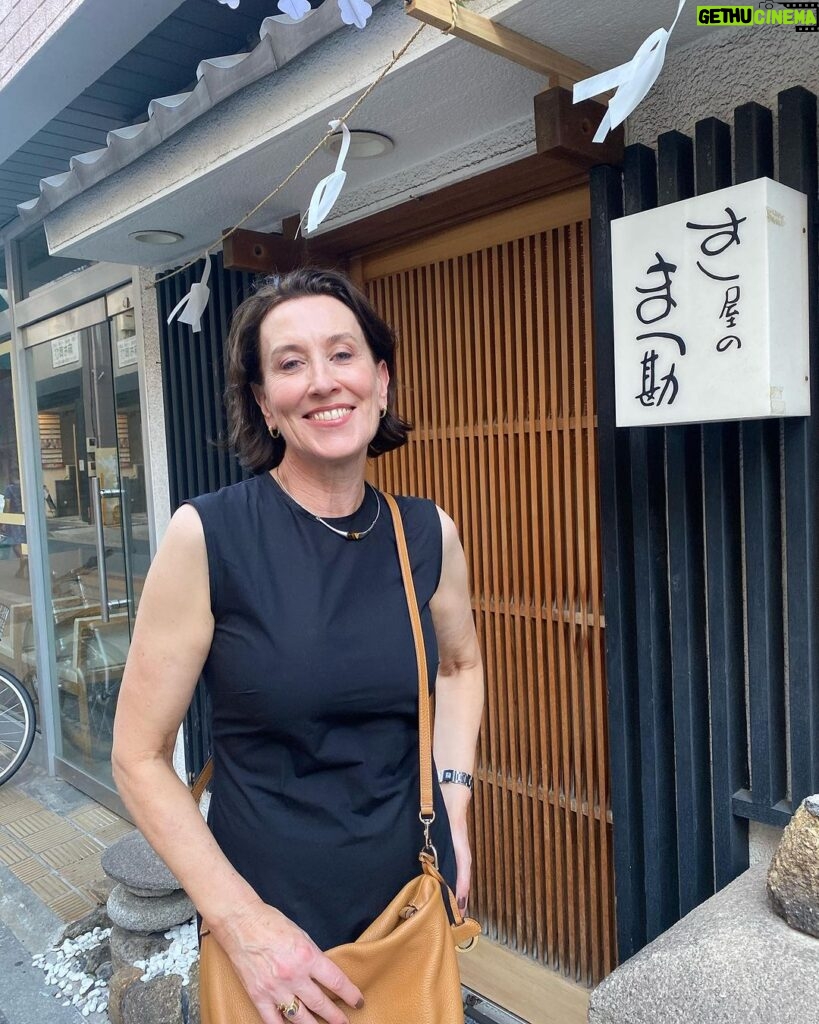 Virginia Trioli Instagram - In 1997, as the first snow flurries of winter dusted Tokyo, Russell and I stepped out of a tiny Juban sushi bar, having had some of the best sushi of our life. I was determined to find it again, but all I had was this photo. Swipe to see what happened next … #japan #backintokyo #familytravels #virginiatrioli #matsukanazabujuban Matsukan Azabu