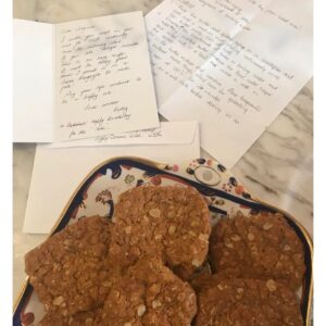Virginia Trioli Instagram - Anzacs!
Your annual reminder that Betty Firth, of Sippy Downs, Queensland has the ONLY recipe you need for these delicious, just chewy enough, just crisp enough Anzac biscuits. And of course no desiccated coconut! 😡 #anzacbiscuits #anzac #homebaking #family #queensland #sippydowns #lestweforget🌹