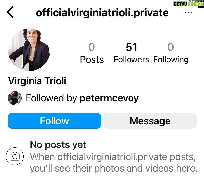 Virginia Trioli Instagram - SCAM ALERT: It ain’t me, babe. I don’t know who this is, but this account pretending to be me has not been set up by me at all - so please don’t follow and for god’s sake if they start trying to sell you timeshares in Florida - do get a good rate. I’ve contacted @instagram and asked them to shut them down, whoever these pains in the arse are. Nice pic, tho. #instafake #scamalert #bullshitartist #itaintme