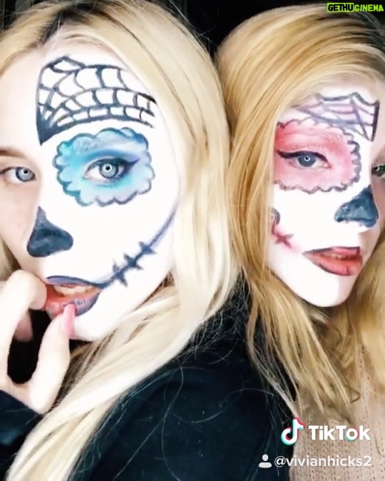 Vivian Hicks Instagram - Follow my @tiktok vivianhicks2 for more Halloween fun. Pls Comment your TIKTOK and what are you dressing up as? 🔥#tiktok #halloween 🎃 👻 #halloweenmakeup