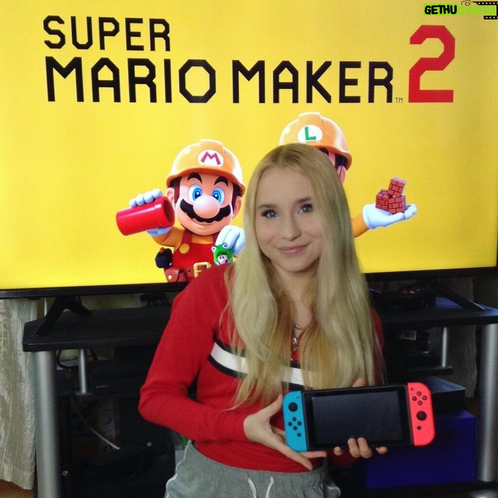 Vivian Hicks Instagram - "Have you gotten your copy of Nintendo's Super Mario Maker 2 🎮game yet!? I can't stop playing it. ⭐️Remember that if you send me the Course IDs to the levels you create, I’ll follow you on Tik tok + play my favourites on my Snapchat Story and Instagram story + tag you! 🎮COMMENT below your COURSE ID LEVEL BELOW 👇 #nintendoswitch #gamergirl #SuperMarioMaker2 #gamer