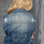 Vivian Hicks Instagram - “He’s so Hollywood On top of the world “.........finish the lyric to my original song #fangirl Photoshoot with @me.n.u ⭐️ Loving my custom jean jacket swipe left ↔️ to see !!! stay tuned for more shots from my shoot ! #photoshoot #menukids #fashion #mintroomstudios Mint Room Studios