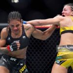 Vivianne Araújo Instagram - Reverses temporários são superados pela perseverança. Após um revés haverá sempre uma oportunidade para os que acreditam e lutam. “Bernardinho_oficial” #ufc285 T-Mobile Arena