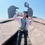 Viviya Santh Instagram - #jadayuearthcenter #exploringkeralatourism #jadayuparatourism #jadayusculpture Jatayu Earth’s Center