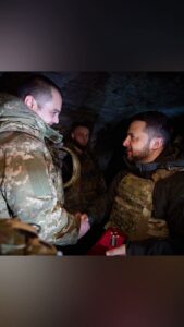 Volodymyr Zelenskyy Instagram - Запорізька область. Роботине. Розташування 65-ї окремої механізованої бригади. Поспілкувався із захисниками, подякував їм та вручив державні нагороди. Честь бути сьогодні тут. Підтримати воїнів і нагородити. На їхніх плечах складна, вирішальна місія – відкинути ворога й захистити Україну. Пишаємося нашими воїнами, дякуємо кожному! ____ Zaporizhzhia region. Robotyne. The location of the 65th Mechanized Brigade. I spoke with the defenders, thanked them, and presented them with state awards. It is an honor to be here today. To support the warriors and award them. They face a difficult and critical mission to repel the enemy and defend Ukraine. We are proud of our warriors and grateful to them all!