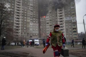 Volodymyr Zelenskyy Instagram - Чергова масована атака проти нашої держави. Шість регіонів були під ударом ворога. Всі наші служби зараз працюють, щоб подолати наслідки цього терору. 

У Миколаєві десятки житлових будинків зруйновані, загинула одна людина. У Києві постраждали більше десяти людей, станом на зараз відомо про двох загиблих. Під завалами можуть бути люди. В столиці пошкоджені деякі комунікації, зокрема високовольтні кабелі. Триває робота, щоб якнайшвидше все відновити. 

Двоє людей постраждало на Харківщині, врятовано одну людину. У Львівській області рятувальники працюють на місці. 

Мої співчуття всім, хто втратив рідних та близьких. Обовʼязково відповімо Росії – терористи завжди відчуватимуть наслідки своїх дій.

Дякую всім нашим медикам, рятувальникам, комунальним службам. Дякую всім, хто дбає про нашу державу, рятує та допомагає людям.

——

Another massive Russian air attack against our country. Six regions came under enemy fire. All of our services are currently working to eliminate the consequences of this terror.

In Mykolaiv, dozens of houses were destroyed and one person was killed. More than ten people were injured in Kyiv, and two have been reported dead as of now. There may be people underneath the rubble. Some communications, including high-voltage cables, were damaged in the capital. Work is currently underway to repair everything as soon as possible.

Two people were injured in Kharkiv, and one was rescued. Rescuers are currently on the scene in the Lviv region.

My condolences to all who have lost loved ones. We will definitely retaliate against Russia; terrorists will always face the consequences of their actions.

I am grateful to all of our medics, rescuers, and utility workers. I thank everyone who cares about our country and saves and assists people.