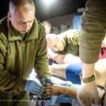 Volodymyr Zelenskyy Instagram - Наші медики в надскладних умовах і за будь-яких обставин роблять усе, щоб врятувати життя. Надають усю необхідну допомогу, відновлюють, дбають про тих, хто постраждав. Ми тримаємось міцно завдяки тим, хто викладається на повну щодня. Дякую кожному й кожній, хто працює заради людей та України! —— Ukrainian medics work tirelessly to save lives in the most difficult conditions and circumstances. They provide all necessary assistance, treatment, and care to those who have been injured. We are strong thanks to those who strive to do their best each day. I am grateful to everyone who works for the sake of Ukraine and its people! Photo: Kostiantyn Liberov and Vlada Liberova, 53rd separate mechanized brigade, Roman Pilipey, David Guttenfelder, Diego Herrera, 56th separate motorized infantry brigade of Mariupol, André Luís Alves.