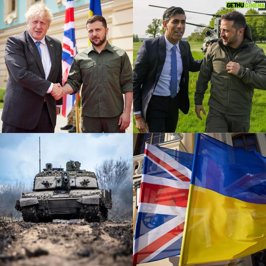 Volodymyr Zelenskyy Instagram - Two years since Russia’s barbaric and deplorable full-scale invasion of Ukraine. Britain was with you then and we’re with you now – for as long as it takes. Slava Ukraini 🇬🇧🇺🇦 Два роки з моменту варварського і жахливого повномасштабного вторгнення Росії в Україну. Британія була з вами тоді, і ми з вами зараз – стільки, скільки буде потрібно. Слава Україні 🇬🇧🇺🇦