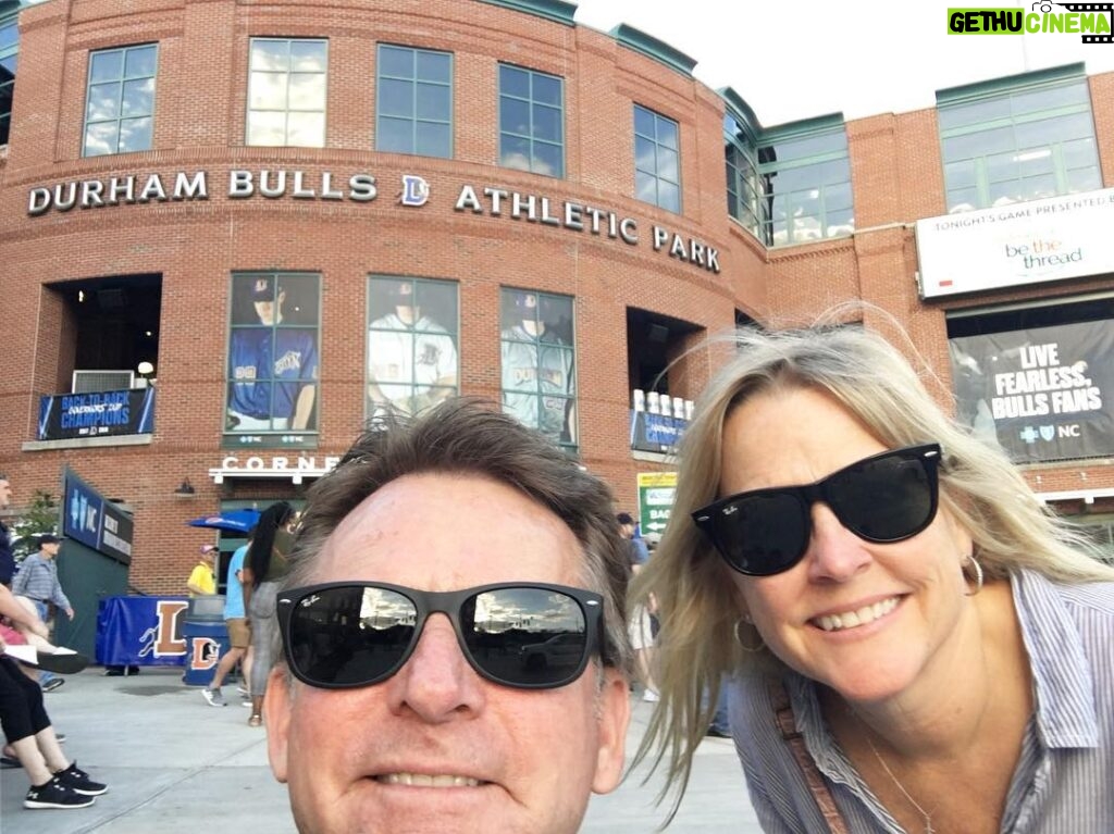 Wayne Rainey Instagram - Enjoying the Durham Bulls baseball game tonight! Durham, North Carolina