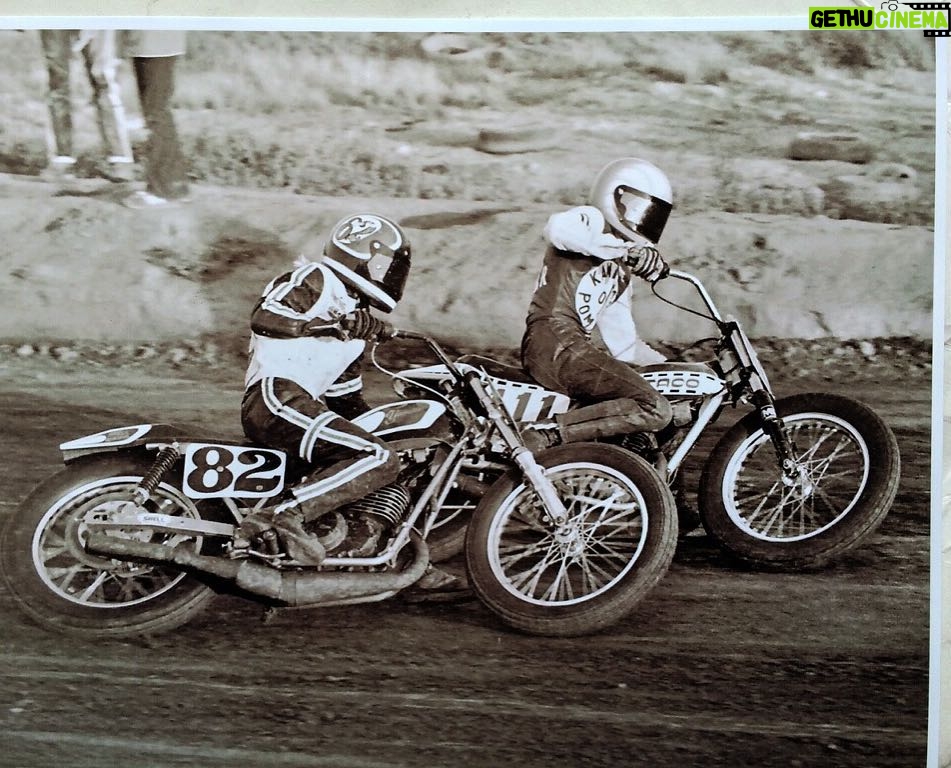 Wayne Rainey Instagram - Lawson and I working on our roadrace technique in 1975. #motoamerica #aft #coronaraceway