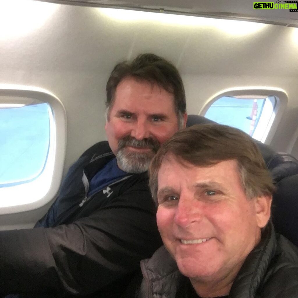 Wayne Rainey Instagram - My brother Rodney and I haven’t been this close since we shared a room growing up. Airborne headed to Alabama for the #motoamerica test at #barberracetrack