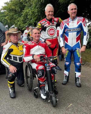 Wayne Rainey Instagram - Once in a lifetime experience @fosgoodwood 
This would not have happened without a village of people. Thank you to my family, friends, sponsors and to all the fans. 
@motoamerica @yamaharacingcomofficial @jfarle98 @medallia_inc @alpinestars @saddlemen @shoeihelmetsusa @ohvale_official @kschwantz34 @micksdoohan Kenny Roberts @padgettsracing @michelinmotorsport