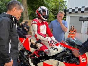 Wayne Rainey Instagram - Great first day testing at @fosgoodwood! Looking forward to riding my Grand Prix bike this week.