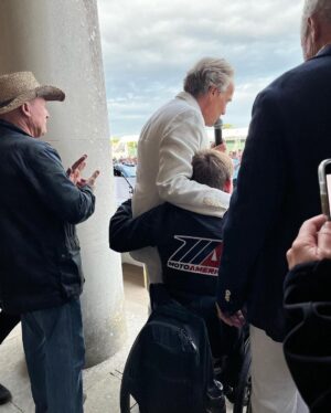 Wayne Rainey Instagram - Once in a lifetime experience @fosgoodwood 
This would not have happened without a village of people. Thank you to my family, friends, sponsors and to all the fans. 
@motoamerica @yamaharacingcomofficial @jfarle98 @medallia_inc @alpinestars @saddlemen @shoeihelmetsusa @ohvale_official @kschwantz34 @micksdoohan Kenny Roberts @padgettsracing @michelinmotorsport