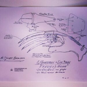 Wes Craven Instagram - #30YearsofNightmare
The idea behind the glove was a practical one on my part, as I wanted to give the character a unique weapon, but also something that could be made cheaply and wouldn't be difficult to use or transport. At the time, I was studying primal fears embedded in the subconscious of people of all cultures and discovered that one of those fears is attack by animal claws. Around the same time, I saw my cat unsheathe its claws, and the two concepts merged, although in the original script the blades were fishing knives, not steak knives as in the finished film. #FreddyKrueger #NightmareonElmStreet