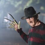 Wes Craven Instagram – I read an article in Scientific American that said the two most contrasting colors to the human retina were red and green.  That’s how Freddy’s sweater got its look.
#30YearsofNightmare #freddykrueger