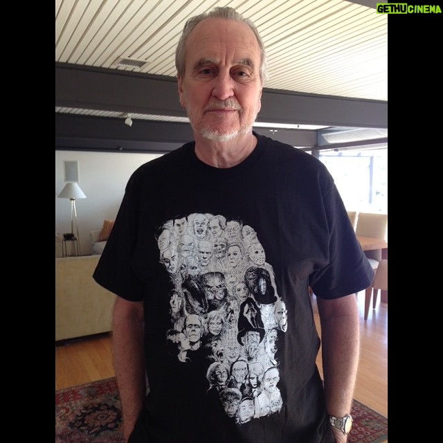 Wes Craven Instagram - Thanks to Matt Cunningham for the cool birthday t-shirt!