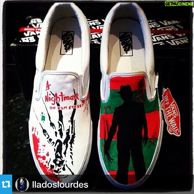 Wes Craven Instagram - #Repost from @lladoslourdes with @repostapp 👏 👏 👏 @vans #vans #anightmareonelmstreet #FreddyKrueger