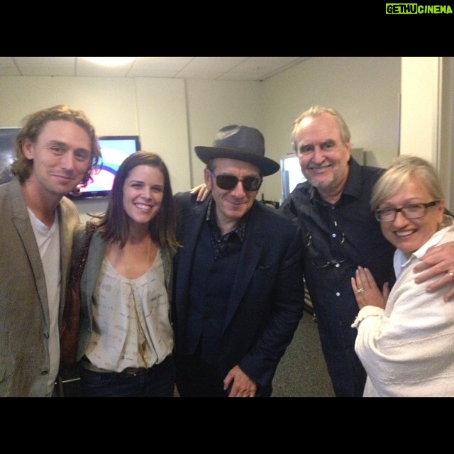 Wes Craven Instagram - Green room after Sat. concert w/JJ, Neve, Elivs, me and Iya. Elvis jokes that he's available for scoring movies! #hollywoodbowl