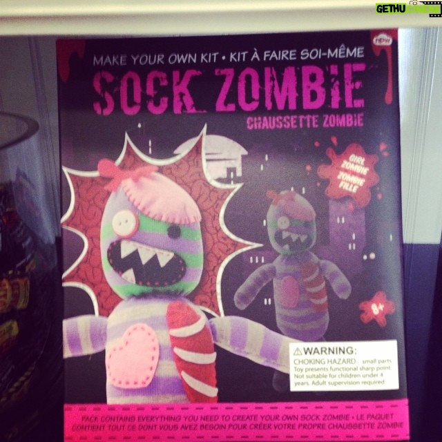 Wes Craven Instagram - Cool #toy store find. #zombies