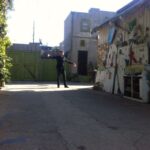 Wes Craven Instagram - My friend and conceptual artist @auberd was visiting a friend's house and surprised to discover what's just out back. Know what scene I shot here? #triviatuesday
