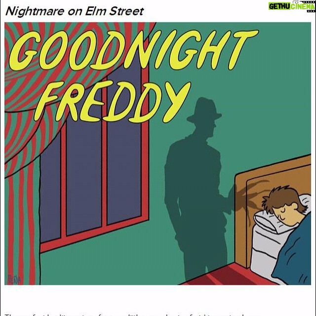 Wes Craven Instagram - Got this tweeted to me by a few people. I'm sure it would make a charming bedtime book.