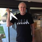 Wes Craven Instagram – Wearing my @redbubble t-shirt, “Stabby Road.” http://www.redbubble.com/