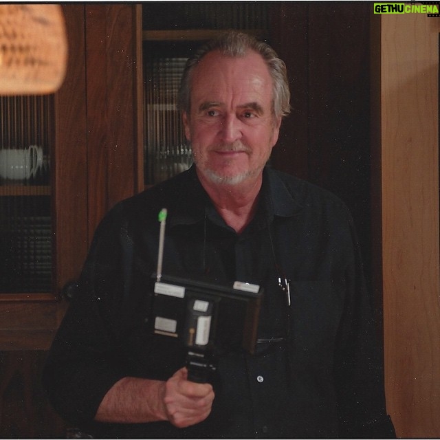 Wes Craven Instagram - #ThrowbackThursday on set of #SCREAM4 (photo by Gemma LaMana) #tbt