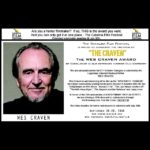Wes Craven Instagram – Are you a horror filmmaker? If so, THIS is the award you want – The Craven. Submit through 7/30/14. @CatalinaFilm #festival