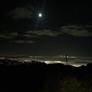 Wes Craven Instagram - Inversion layer last night, #Hollywood. Perfect look for a horror movie.