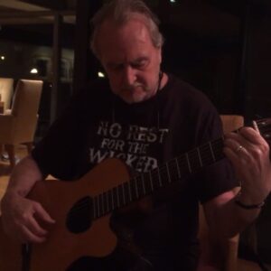 Wes Craven Instagram - A little musical moment my stepdaughter took without telling me. #music