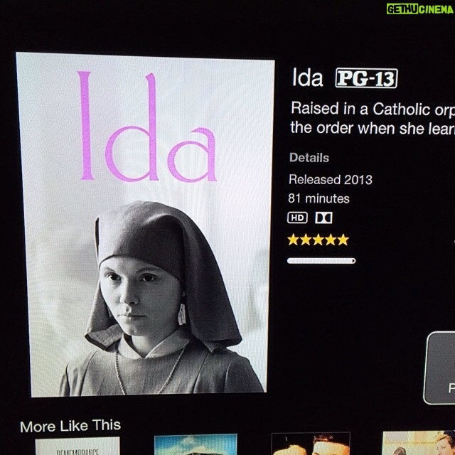 Wes Craven Instagram - Watched IDA with Iya (my wife) last night. A stunningly beautiful and moving film from Poland. #IDAFilm