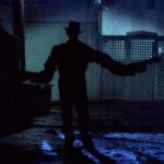 Wes Craven Instagram – #30YearsofNightmare
The scene where Freddy’s arms elongate was achieved by having men with fishing poles on each side of the alley marionetting a set of puppet arms attached to actor Robert Englund.
