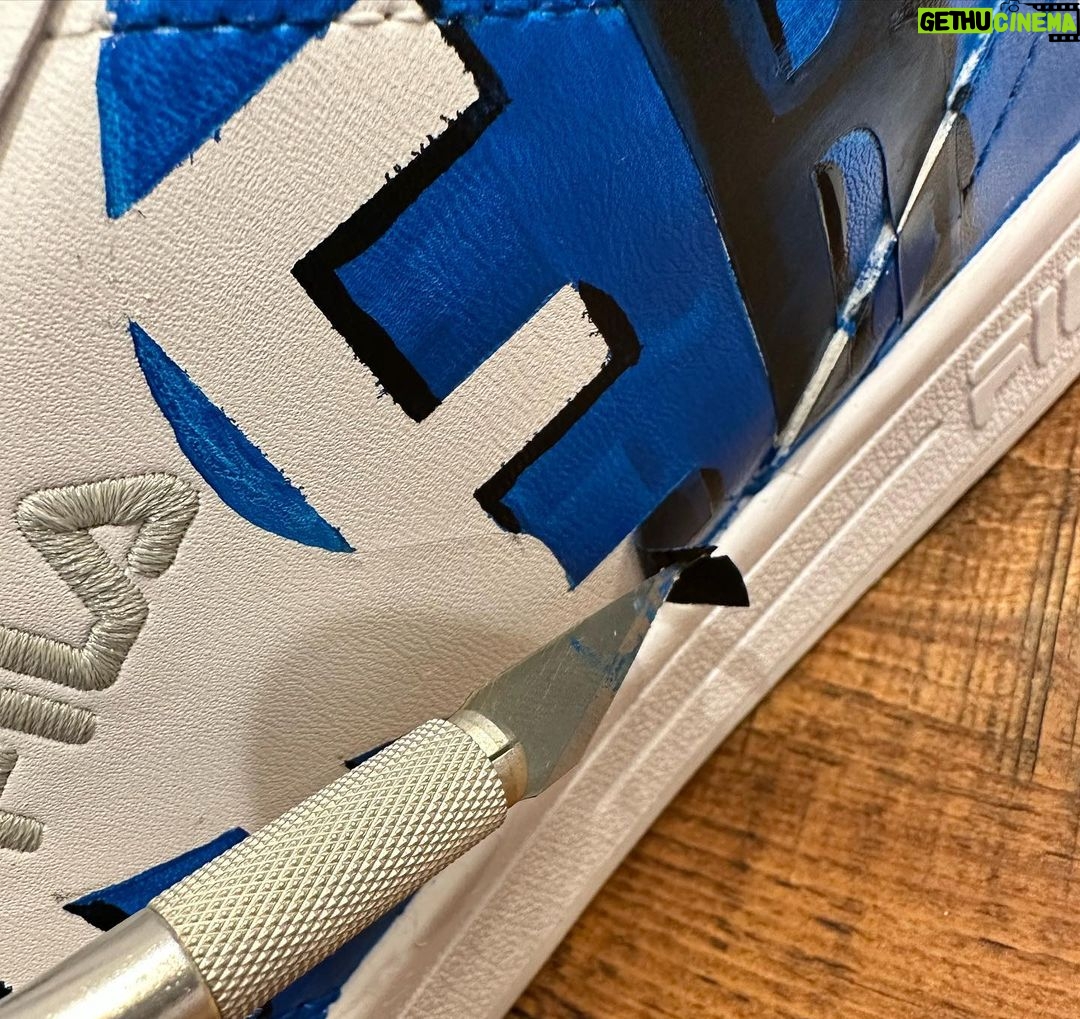 Will Buxton Instagram - Back in Zandvoort, Lawrence and Jolyon set a challenge for the F1TV crew to each design and paint a pair of sneakers for Austin, to be judged and then auctioned for charity. This is my (very F1 nerdy) effort, paying tribute to my favourite F1 livery of all time, the 1993 Ligier JS39 “Art car” designed by Hugo Pratt. It ran for the first time on this weekend exactly 30 years ago with Martin Brundle at the wheel and MB has signed both shoes, which reference the Japanese and Australian GPs at which the livery was used, under his helmet stripes which he very graciously allowed me to use. Will be going up for auction later this week with all proceeds going to @grandprixtrust of which Martin is Chairman. Thanks MB. Big love ❤️ @martinbrundlef1 @lawrobarretto @jolyon_palmer