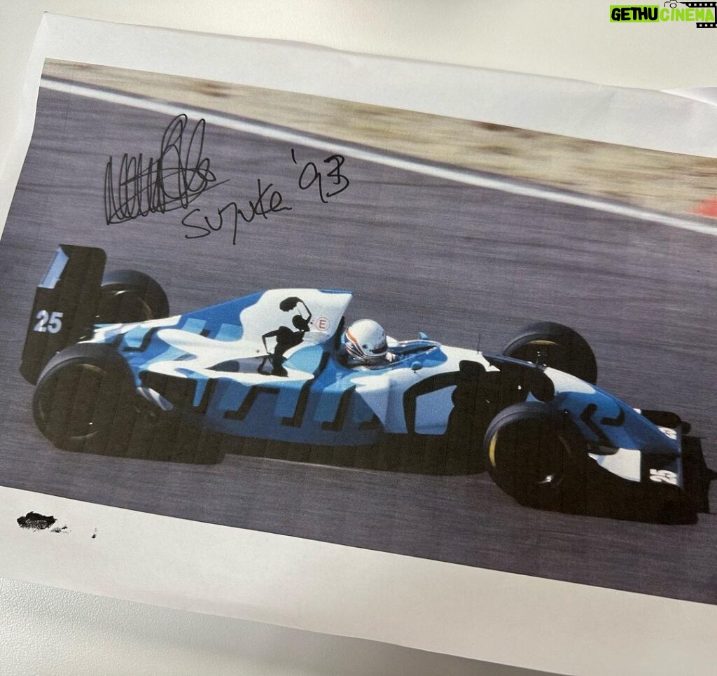 Will Buxton Instagram - Back in Zandvoort, Lawrence and Jolyon set a challenge for the F1TV crew to each design and paint a pair of sneakers for Austin, to be judged and then auctioned for charity. This is my (very F1 nerdy) effort, paying tribute to my favourite F1 livery of all time, the 1993 Ligier JS39 “Art car” designed by Hugo Pratt. It ran for the first time on this weekend exactly 30 years ago with Martin Brundle at the wheel and MB has signed both shoes, which reference the Japanese and Australian GPs at which the livery was used, under his helmet stripes which he very graciously allowed me to use. Will be going up for auction later this week with all proceeds going to @grandprixtrust of which Martin is Chairman. Thanks MB. Big love ❤️ @martinbrundlef1 @lawrobarretto @jolyon_palmer