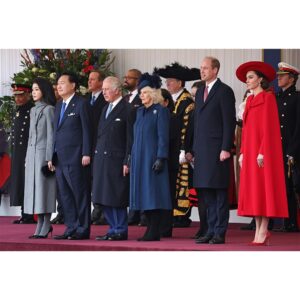 William, Prince of Wales Instagram - A pleasure to welcome President @sukyeol.yoon of the Republic of Korea and First Lady Kim Keon-hee to the UK 🇰🇷