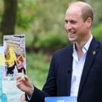 William, Prince of Wales Instagram - Presenting the Blue Peter ‘big badge wall’, featuring drawings and letters sent in by the viewers. Watch Blue Peter’s 65th birthday special, with @itsjoelm and @princeandprincessofwales on @bbciplayer now. 📸 1-3: Andy Parsons / Kensington Palace. 4: @bbcstudios