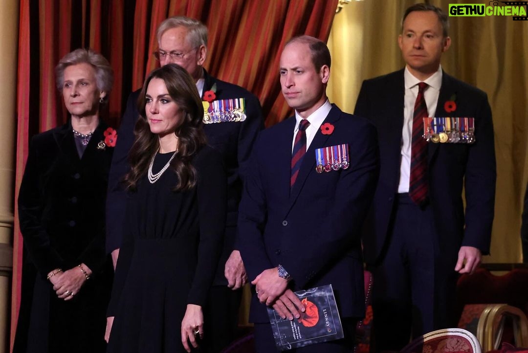 William, Prince of Wales Instagram - This evening The King and Queen, The Prince and Princess of Wales and other members of the Royal Family attended the Festival of Remembrance at the Royal Albert Hall. The Festival, run by the Royal British Legion, is an annual commemorative concert dedicated to all those who have lost their lives in conflict.