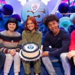 William, Prince of Wales Instagram - Presenting the Blue Peter ‘big badge wall’, featuring drawings and letters sent in by the viewers. Watch Blue Peter’s 65th birthday special, with @itsjoelm and @princeandprincessofwales on @bbciplayer now. 📸 1-3: Andy Parsons / Kensington Palace. 4: @bbcstudios